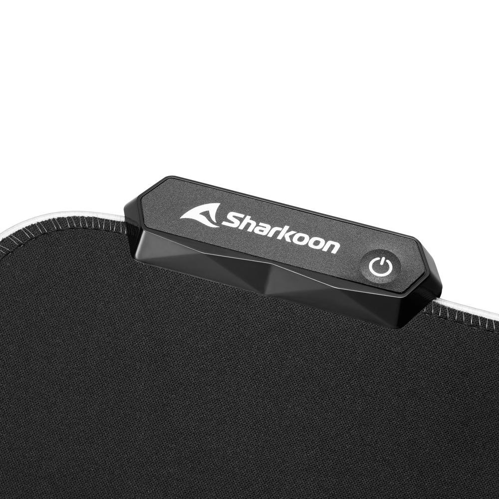 Imagem 7 de 8 do produto Mousepad Gamer Sharkoon 1337 Gaming Mat V2 800, RGB, Speed, Estendido (800x300mm)