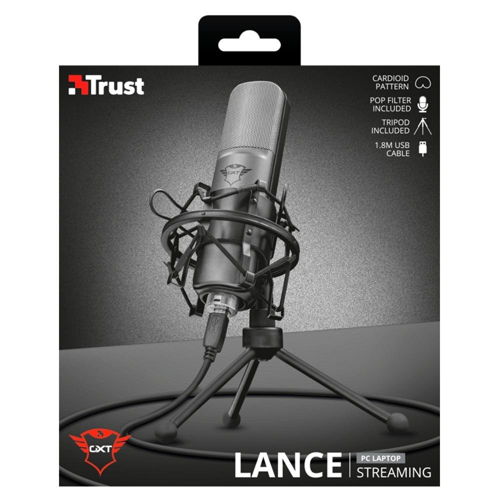 Microfone Gamer GXTrust GXT 242 Lance Streaming, Podcast, USB - 22614 - view 7