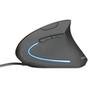 Mouse Trust Vertical Ergonômico Verto, LED Azul, 6 Botões - 22885