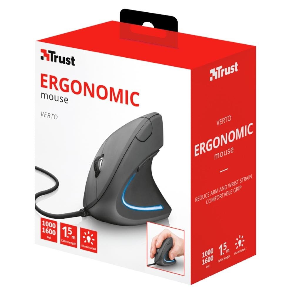 Mouse ( Balão.info) Vertical Ergonômico Verto, LED Azul, 6 Botões - ( Balão.info - foto 8