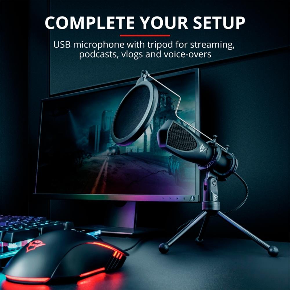 Microfone Gamer GXTrust SGXT 232 Mantis Streaming Podcast, USB - 22656 - view 11
