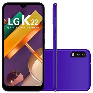 Smartphone LG K22, 32GB, 13MP, Tela 6.2´, Azul - LMK200BMW | KaBuM!