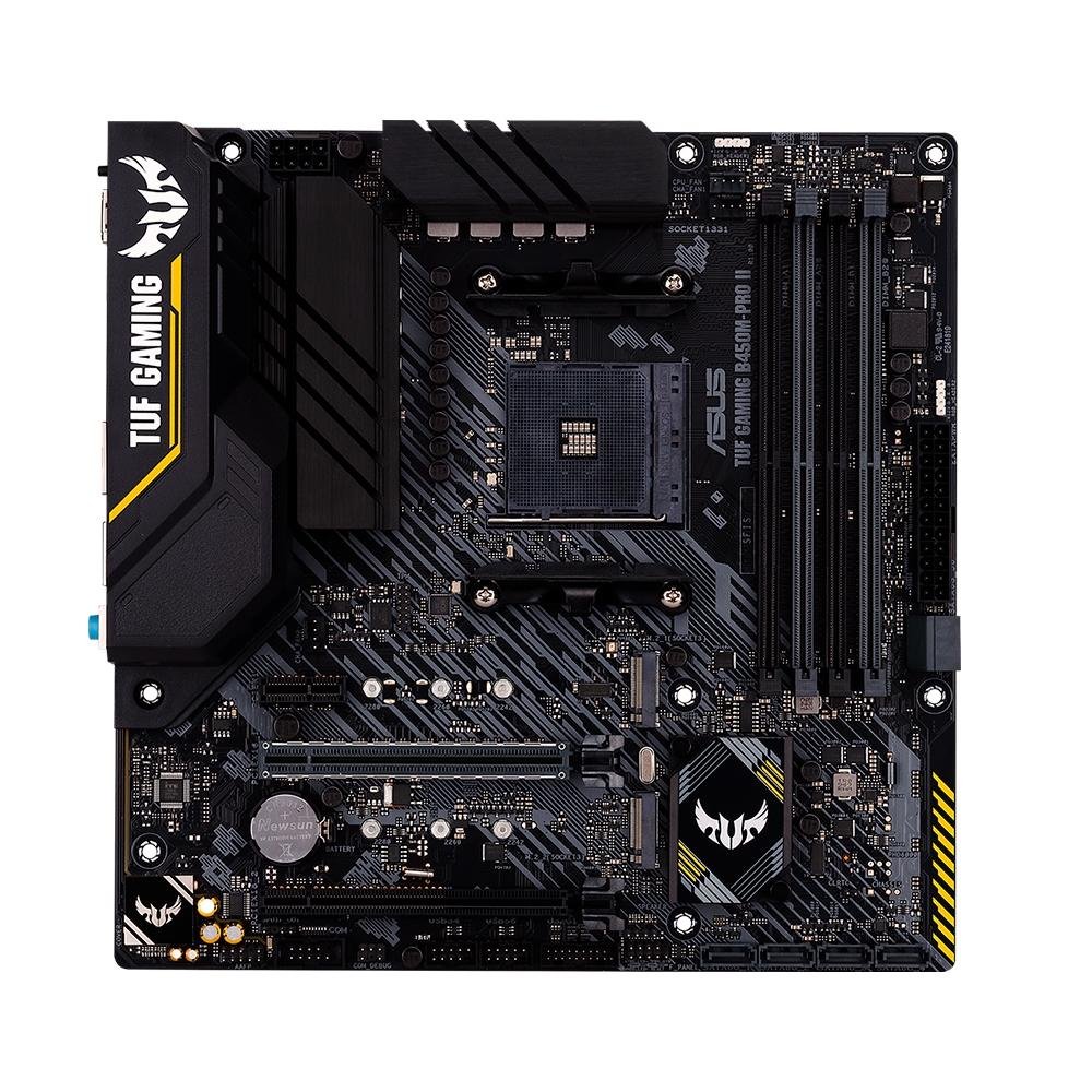 Imagem 2 de 10 do produto Placa-Mãe ASUS TUF Gaming B450M-Pro II, AMD AM4, mATX, DDR4, Preto - 90MB1610-M0EAY0