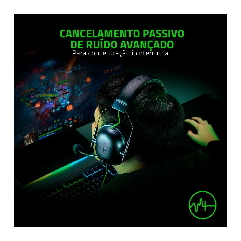 Headset Gamer Razer BlackShark V2 X, Drivers 50mm, Microfone Cardioide, Surround 7.1, 3.5 mm, Preto - RZ04-03240100 - view 4
