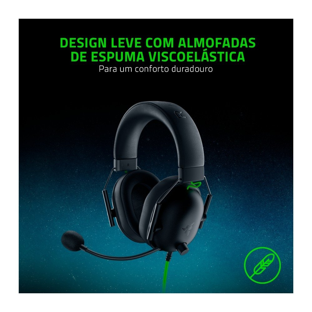 Headset Gamer Razer BlackShark V2 X, Drivers 50mm, Microfone Cardioide, Surround 7.1, 3.5 mm, Preto - RZ04-03240100 - view 5