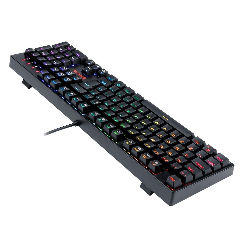 Teclado Óptico-Mecânico Gamer Surara Pro, RGB, Switch Redragon Optical Red, ABNT2 - K582RGB-PRO PT-RED Teclado Óptico-Mecânico Gamer Surara Pro, RGB, Switch Redragon Optical Red, ABNT2 - K582RGB-PRO PT-RED