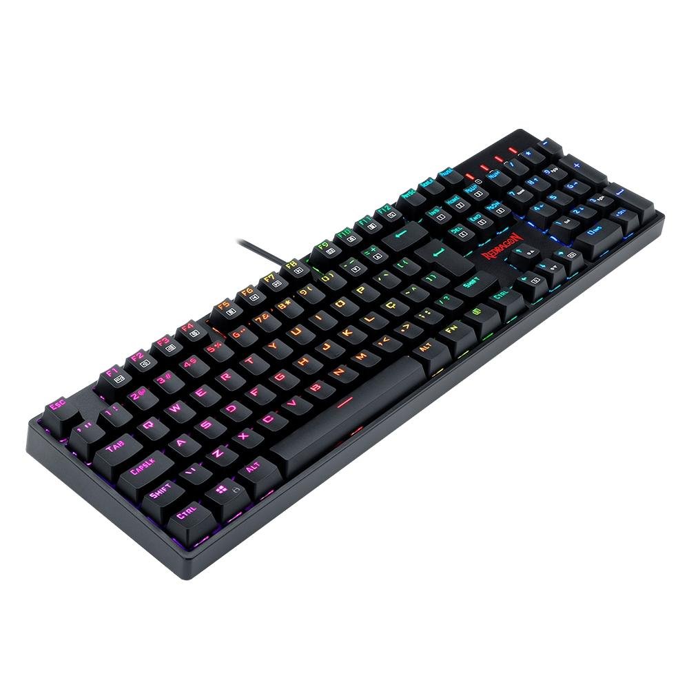 Teclado Óptico-Mecânico Gamer Surara Pro, RGB, Switch Redragon Optical Red, ABNT2 - K582RGB-PRO PT-RED Teclado Óptico-Mecânico Gamer Surara Pro, RGB, Switch Redragon Optical Red, ABNT2 - K582RGB-PRO PT-RED