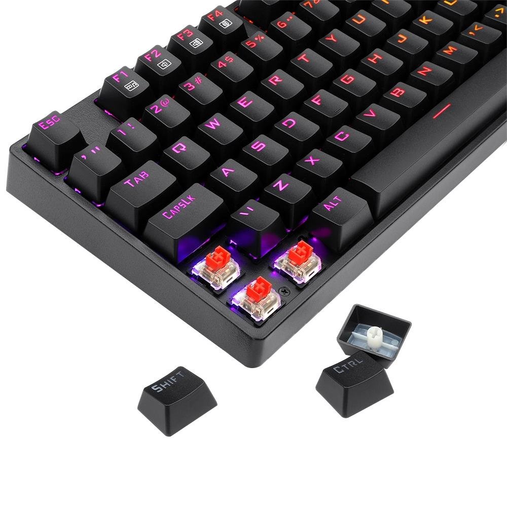 Teclado Óptico-Mecânico Gamer Surara Pro, RGB, Switch Redragon Optical Red, ABNT2 - K582RGB-PRO PT-RED Teclado Óptico-Mecânico Gamer Surara Pro, RGB, Switch Redragon Optical Red, ABNT2 - K582RGB-PRO PT-RED