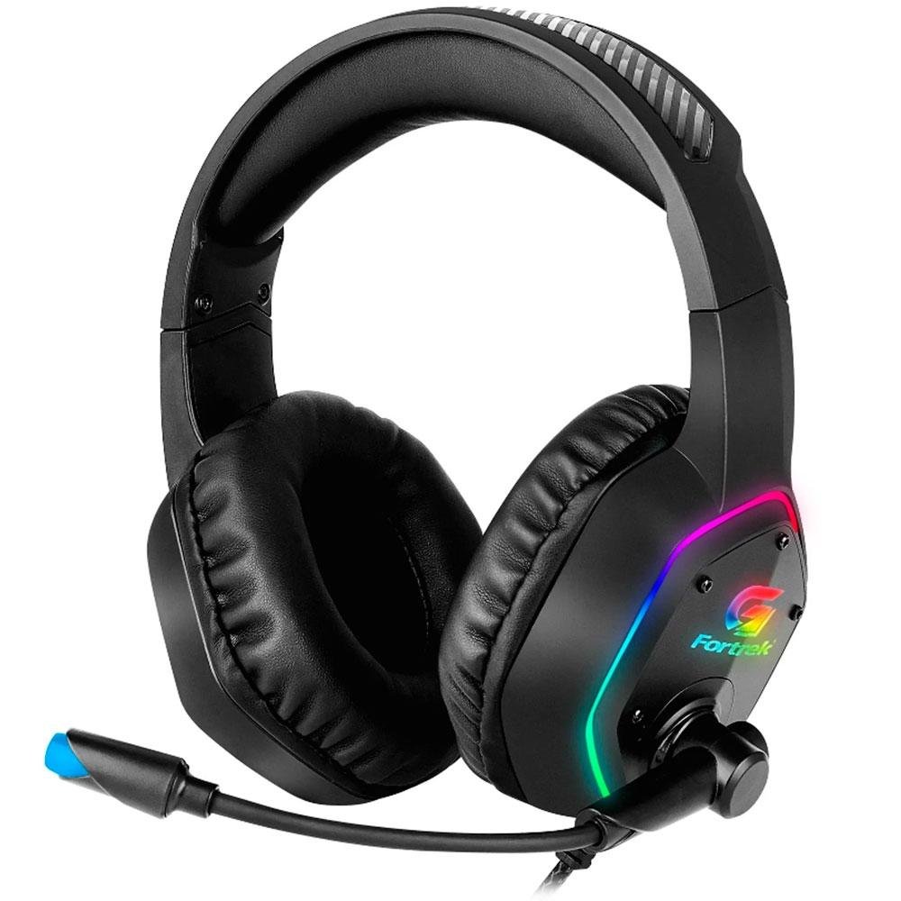 Headset Gamer Fortrek Blackfire, RGB, Drives 50mm - 70554 Headset Gamer Fortrek Blackfire, RGB, Drives 50mm - 70554