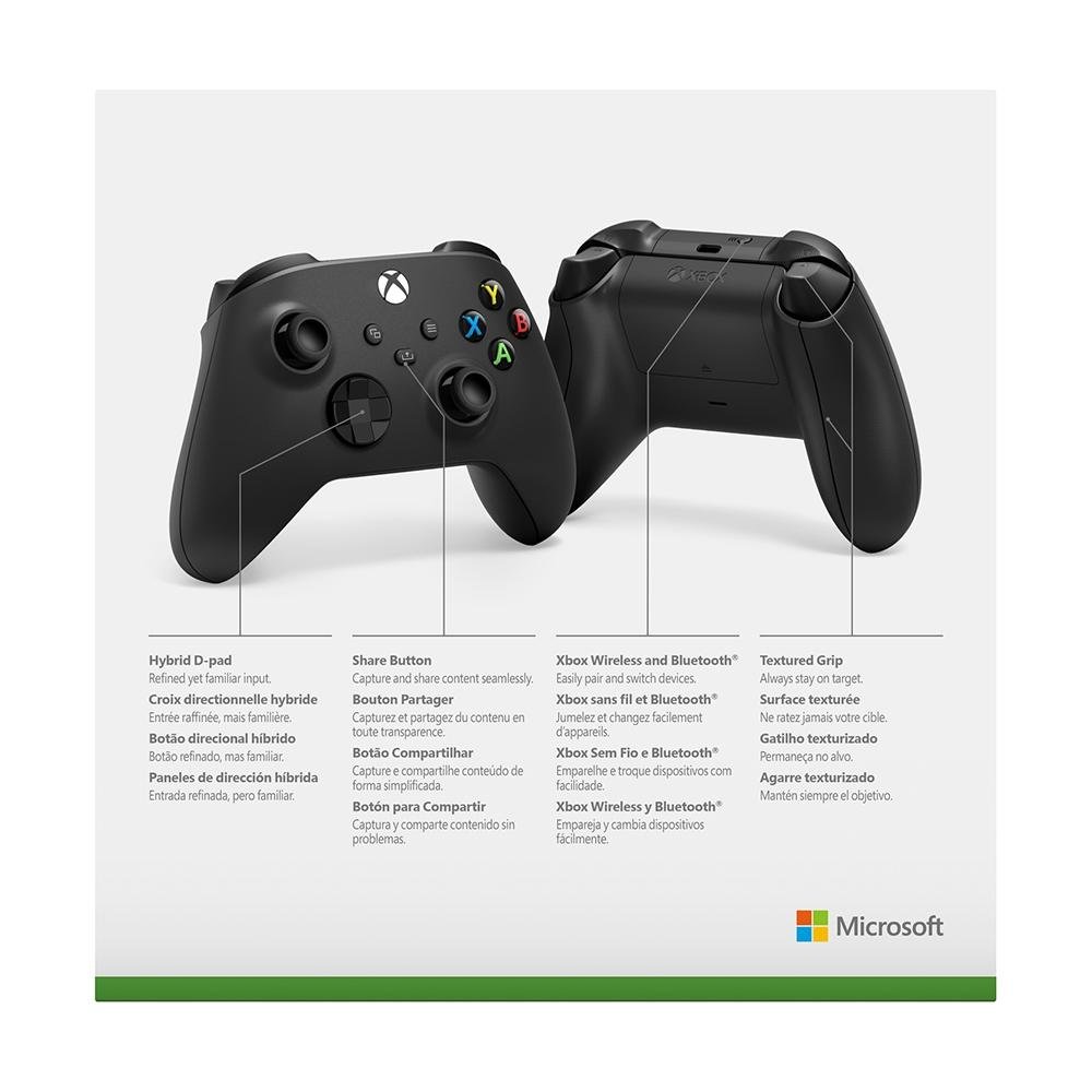 Imagem 6 de 6 do produto Controle Xbox Series X e S, Sem Fio, Carbon Black