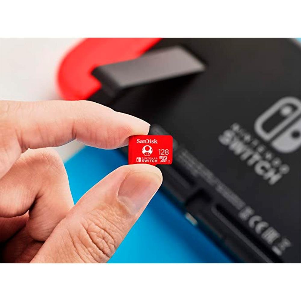 Cartão de Memória SanDisk Micro SD Nintendo Switch 128GB | KaBuM!