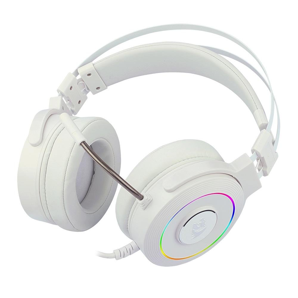 Headset Gamer ( Balão.info) Lamia 2, RGB, Som Surround 7.1, Drivers 40mm, USB, Com Suporte, Branco - H320W-RGB - foto 4