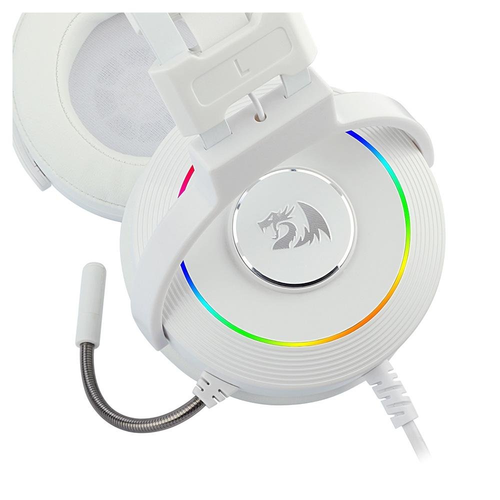 Headset Gamer ( Balão.info) Lamia 2, RGB, Som Surround 7.1, Drivers 40mm, USB, Com Suporte, Branco - H320W-RGB - foto 7