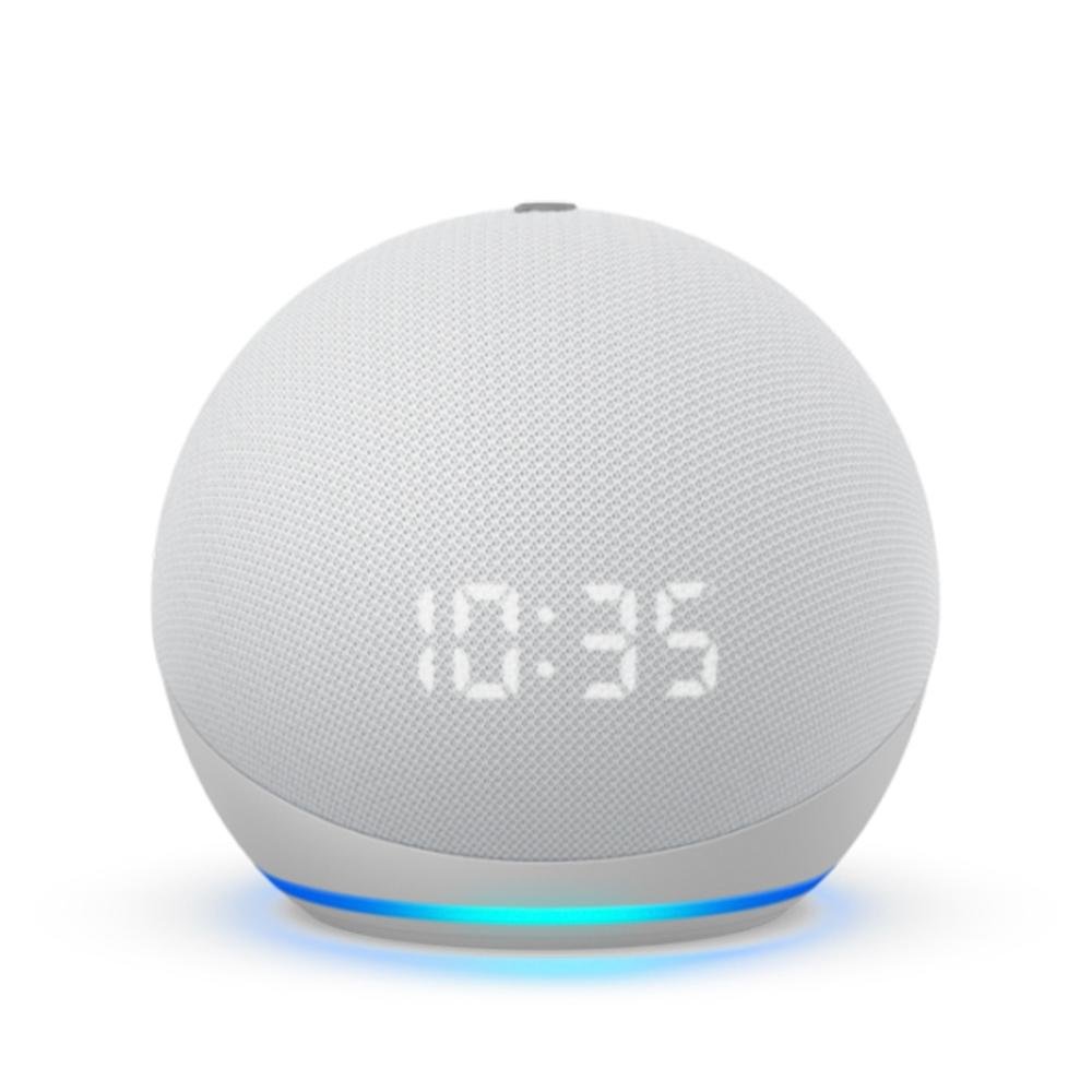 Echo Dot (4ª Geração) com Relógio e Alexa, Amazon Smart Speaker Branco - B084J4WP6J Echo Dot (4ª Geração) com Relógio e Alexa, Amazon Smart Speaker Branco - B084J4WP6J
