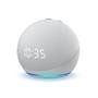 Echo Dot (4ª Geração) com Relógio e Alexa, Amazon Smart Speaker Branco - B084J4WP6J