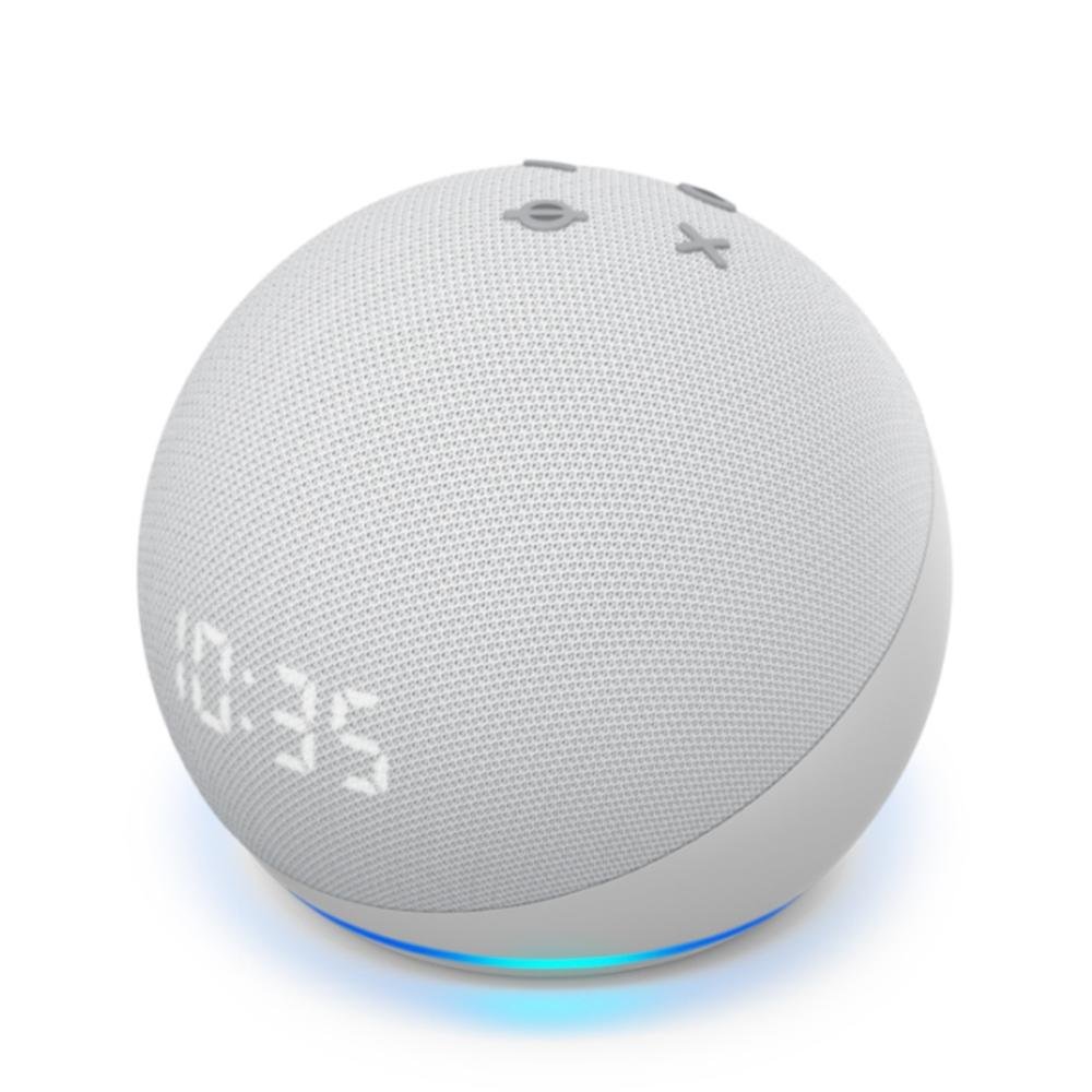 Echo Dot (4ª Geração) com Relógio e Alexa, Amazon Smart Speaker Branco - B084J4WP6J Echo Dot (4ª Geração) com Relógio e Alexa, Amazon Smart Speaker Branco - B084J4WP6J