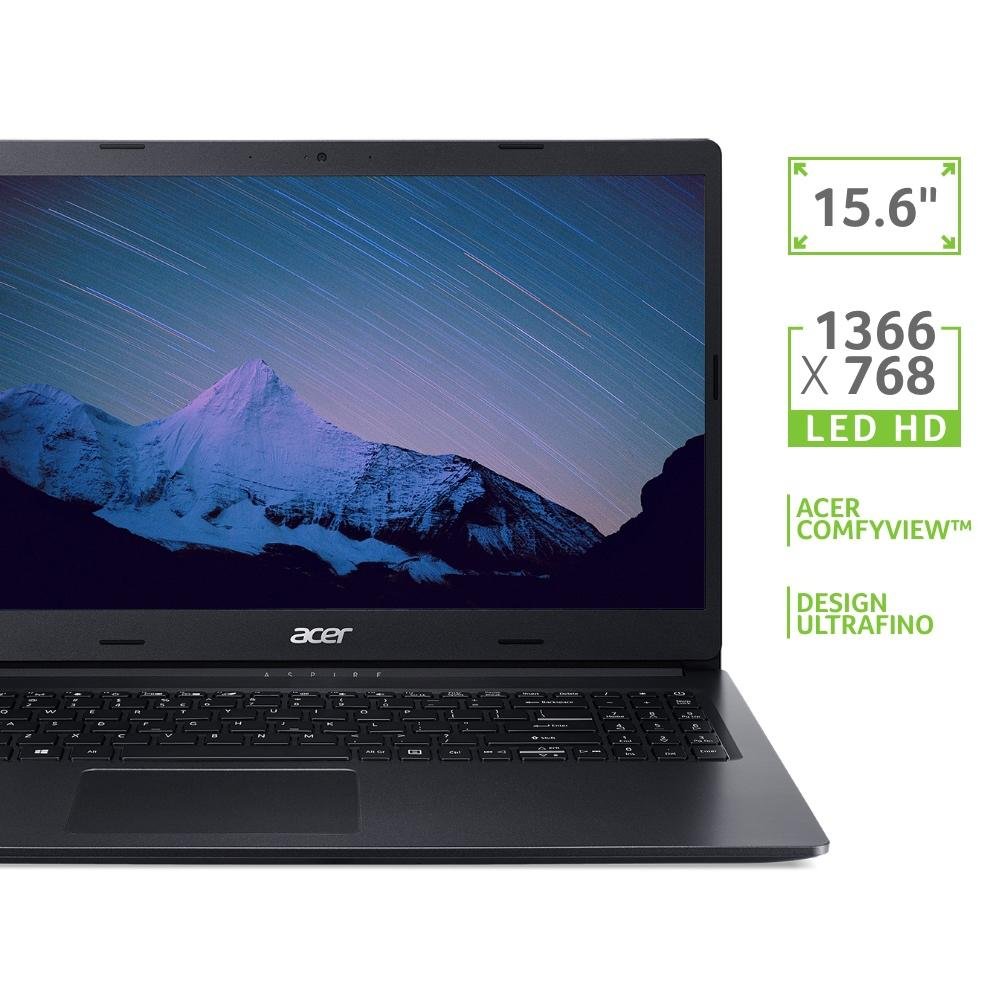 Imagem 7 de 8 do produto Notebook Acer Aspire 3 AMD Ryzen 3-3250U, 8GB RAM, 1TB, 15.6", Windows 10 Home, - A315-23-R6DJ