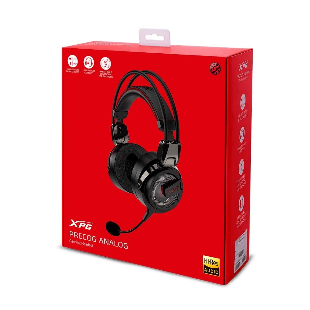 Imagem 3 de 6 do produto Headset Gamer XPG Precog Analog, Drivers Duplos Eletrostáticos/Dinâmicos