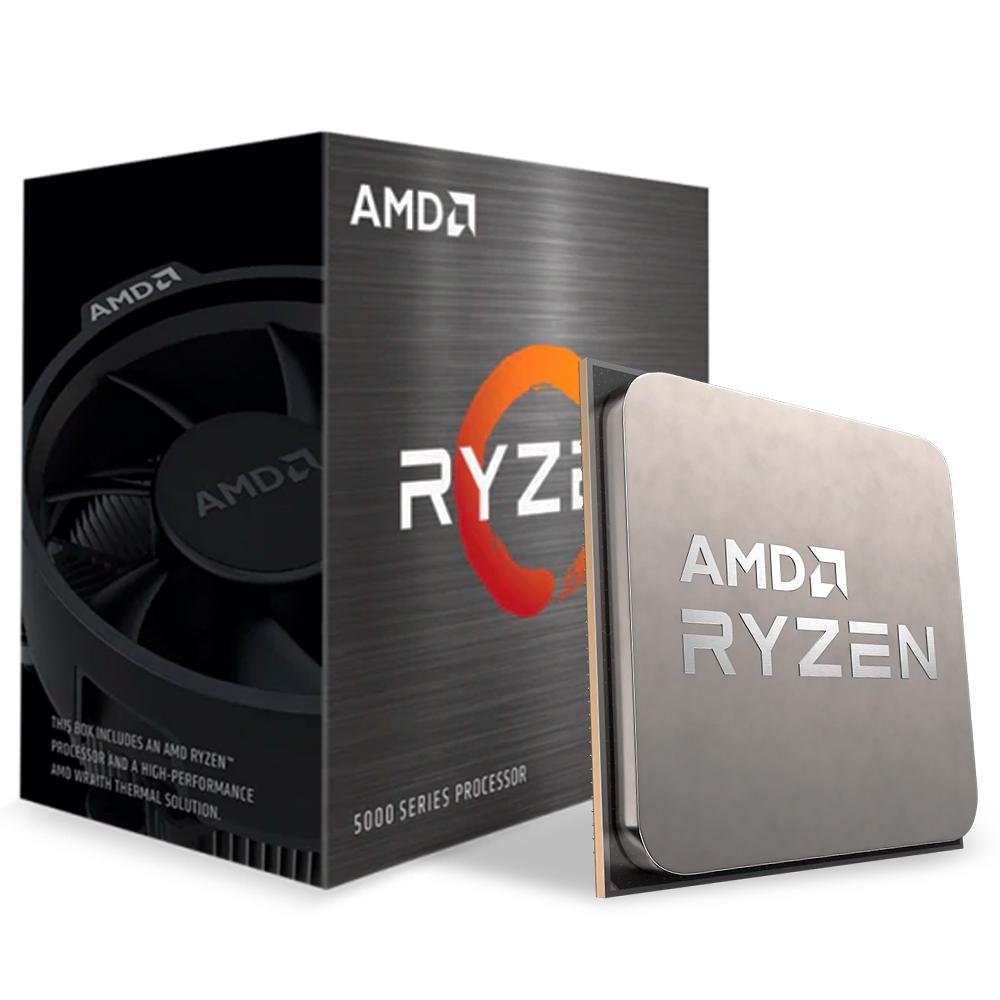 Processador Amd Ryzen 5 5600x, Cach...