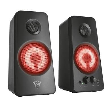 Caixa de som Trust GXT 608 Tytan Iluminação LED pulsante O GXT 608 possui iluminação LED pulsante, que reagirá ao ritmo da sua música. Você está em um