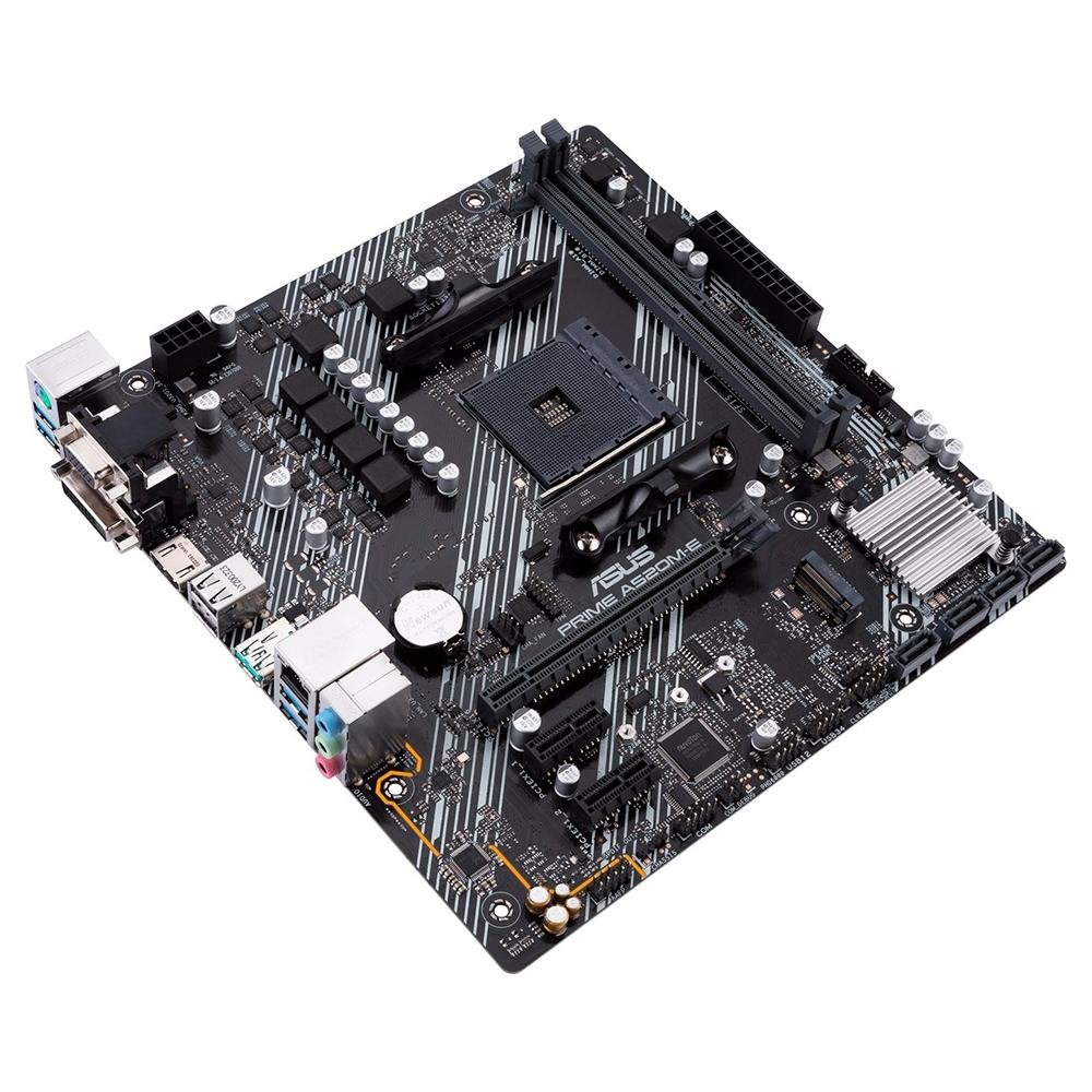 Placa-Mãe ASUS Prime A520M-E, AMD AM4, mATX, DDR4, Preto - 90MB1510-C1BAY0 Placa-Mãe ASUS Prime A520M-E, AMD AM4, mATX, DDR4, Preto - 90MB1510-C1BAY0