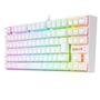 Teclado Mecânico Gamer Redragon Kumara, Anti-Ghosting, RGB, Switch Outemu Blue, ABNT2, Branco - K552W-RGB (PT-BLUE)