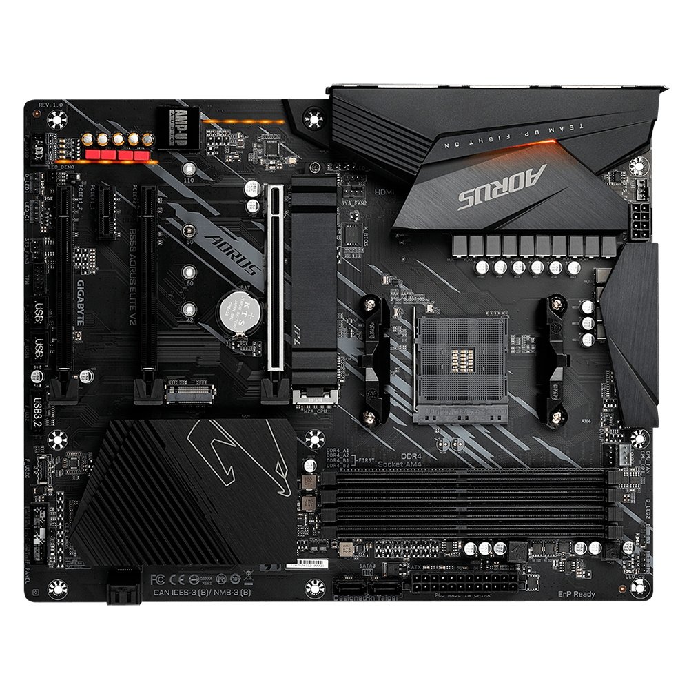 Placa-Mãe Aorus B550 Elite V2, AMD B550, Rev. 1.0, ATX, DDR4, Preto - B550 AORUS ELITE V2 6
