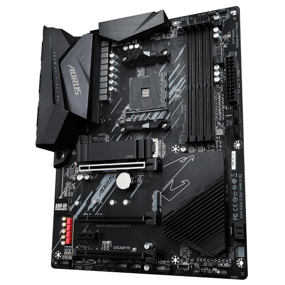Placa Mãe Aorus B550 Elite V2, AMD B550, ATX, DDR4, (rev. 1.0