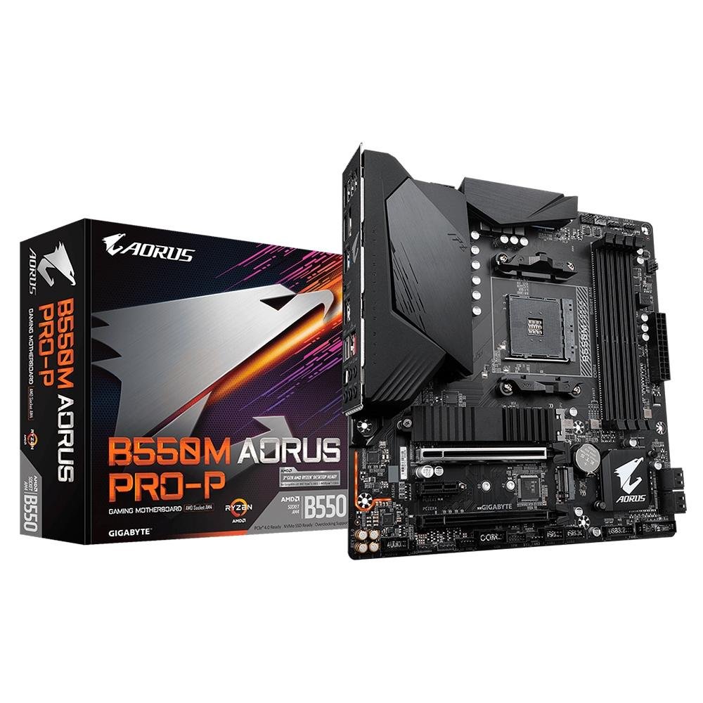 GIGABYTE B550M AORUS PRO-P マザーボード B550M AORUS PRO-P (rev. 1.0) Características | Placas-mãe
