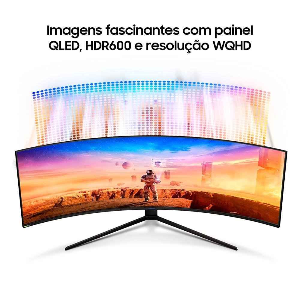 Monitor Gamer Samsung Odyssey G9 49 Curvo DQHD | KaBuM!