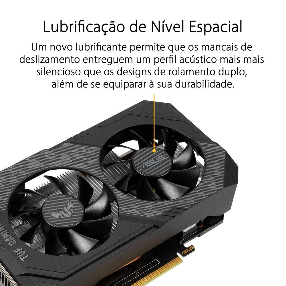 Imagem 6 de 11 do produto Placa de Vídeo GTX 1650 Asus NVIDIA GeForce, 4GB, GDDR6 - TUF-GTX1650-O4GD6-P-GAMING