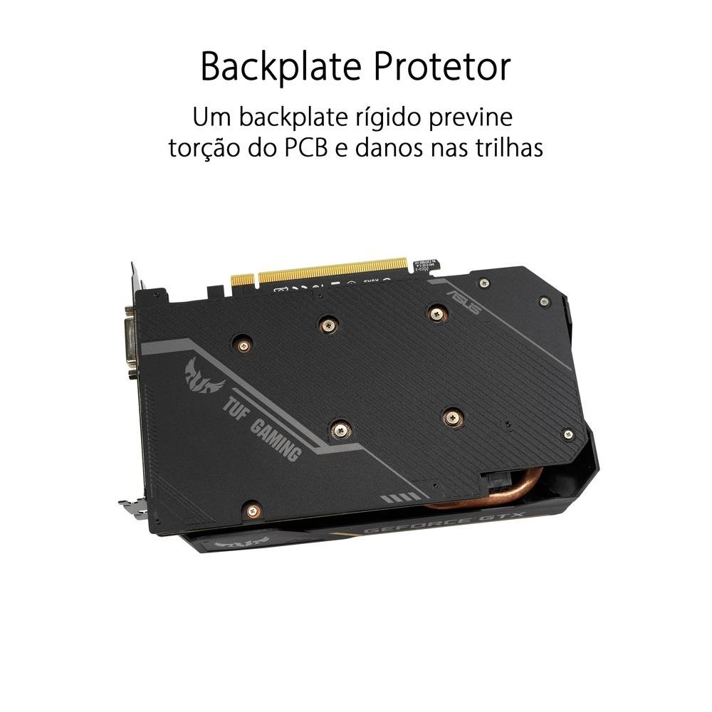 Imagem 7 de 11 do produto Placa de Vídeo GTX 1650 Asus NVIDIA GeForce, 4GB, GDDR6 - TUF-GTX1650-O4GD6-P-GAMING