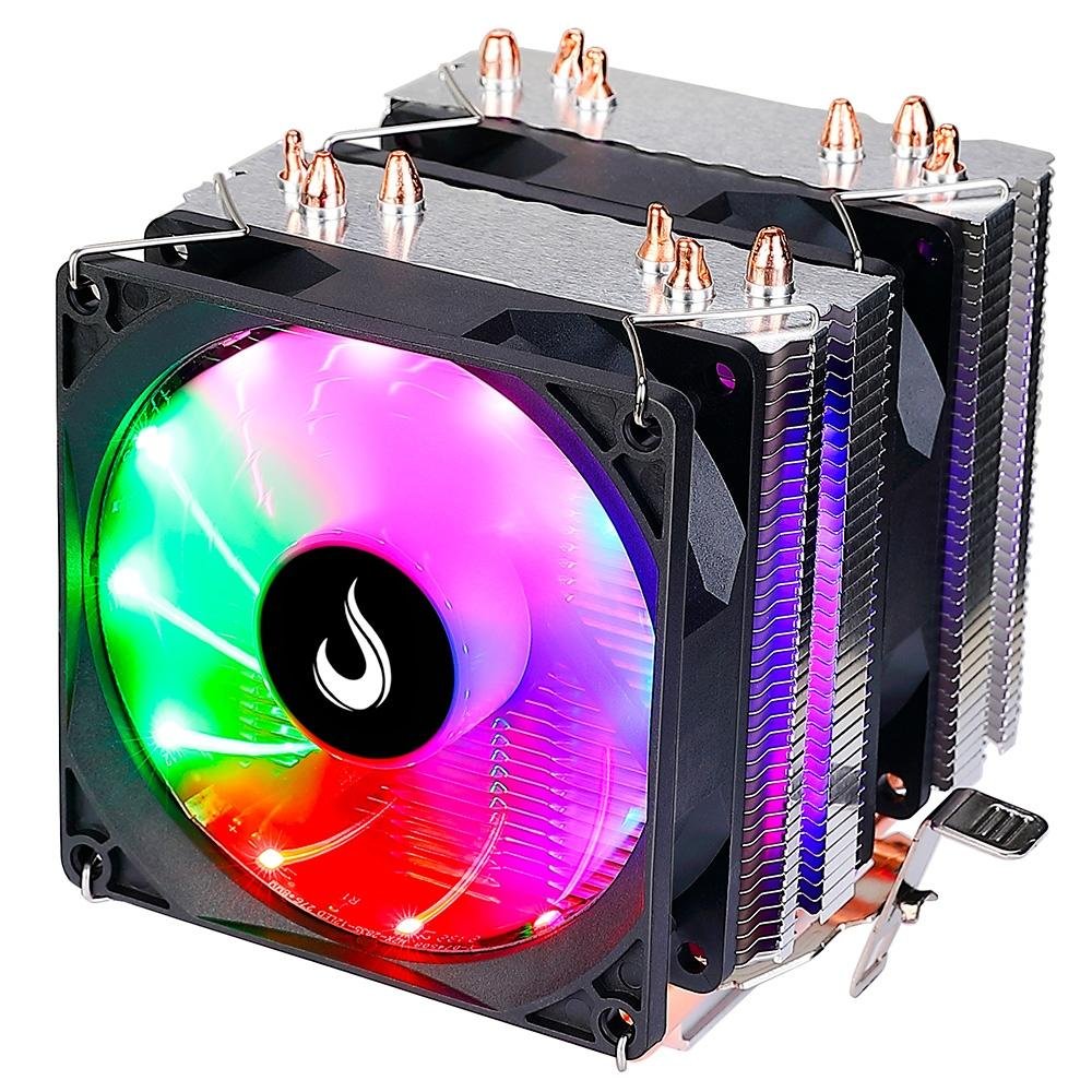 Air Cooler Rise Mode Gamer G800, RGB, AMD/Intel, 90mm, Preto - RM-AC-O8-RGB Air Cooler Rise Mode Gamer G800, RGB, AMD/Intel, 90mm, Preto - RM-AC-O8-RGB