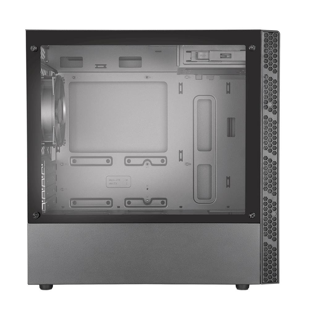 Imagem 6 de 10 do produto Gabinete Gamer Cooler Master MB400L, Mini Tower, com FAN, Lateral em Vidro - MCB-B400L-KG5N-S00