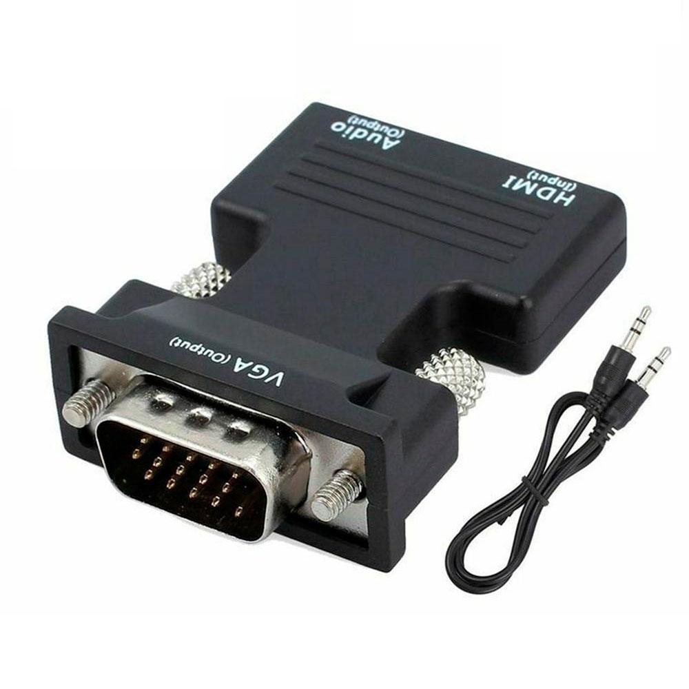 Adaptador HDMI Fêmea para VGA Macho com Áudio MD9 KaBuM!