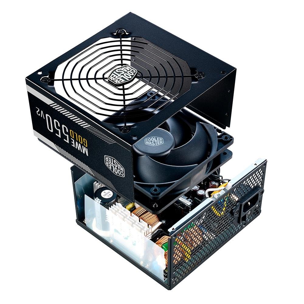 Imagem 10 de 12 do produto Fonte Cooler Master MWE V2, 550W, 80 Plus Gold - MPE-5501-ACAAG-WO