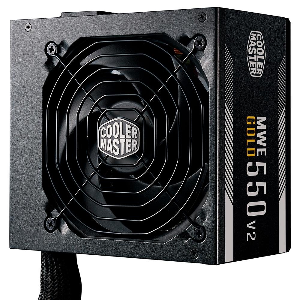 Imagem 2 de 12 do produto Fonte Cooler Master MWE V2, 550W, 80 Plus Gold - MPE-5501-ACAAG-WO