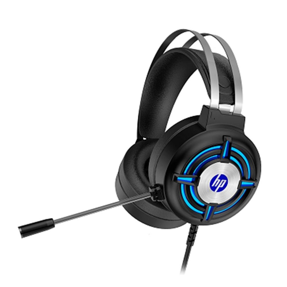 Headset HP Gaming H120, 2x P2, USB, Iluminação LED, com adaptador