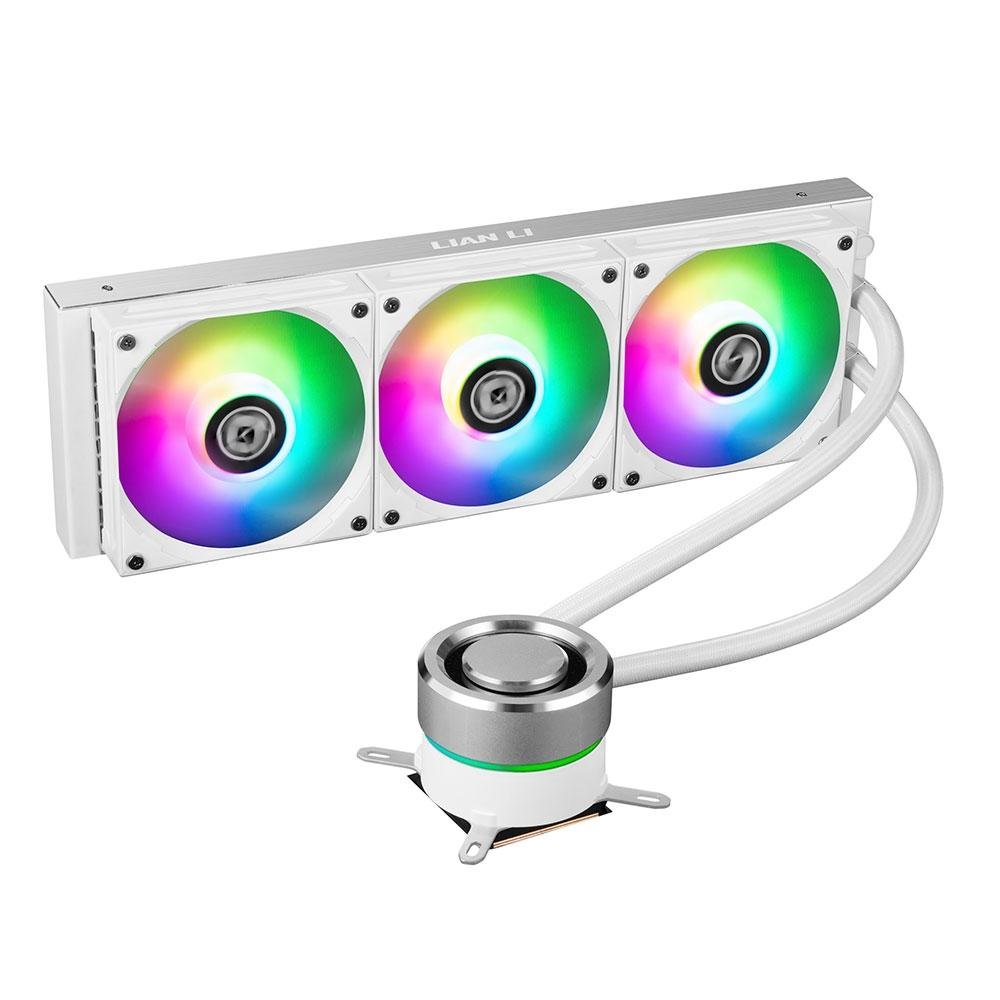 Water Cooler Lian Li, Galahad, RGB, 360mm, Branco - GA-360A WHITE