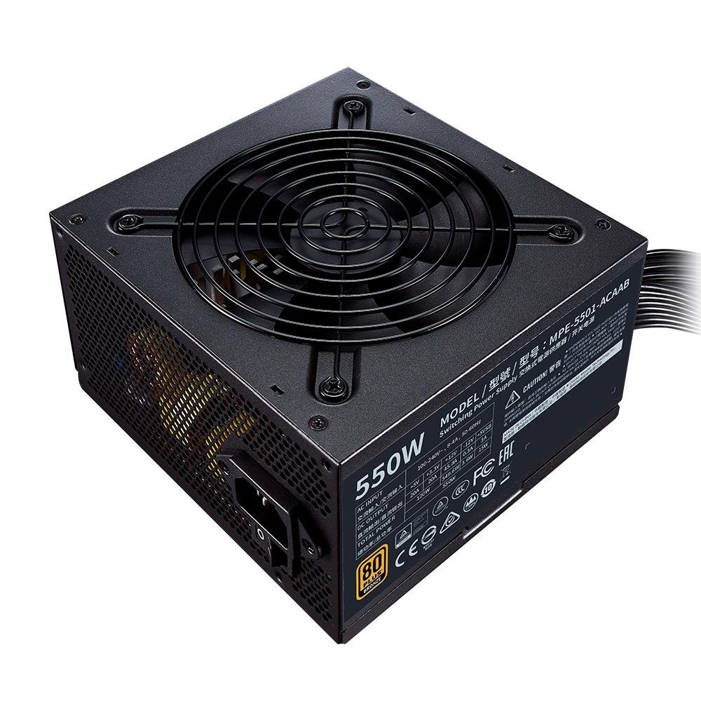 Imagem 3 de 9 do produto Fonte Cooler Master MWE V2, 550W, 80 Plus Bronze - MPE-5501-ACAAB-WO