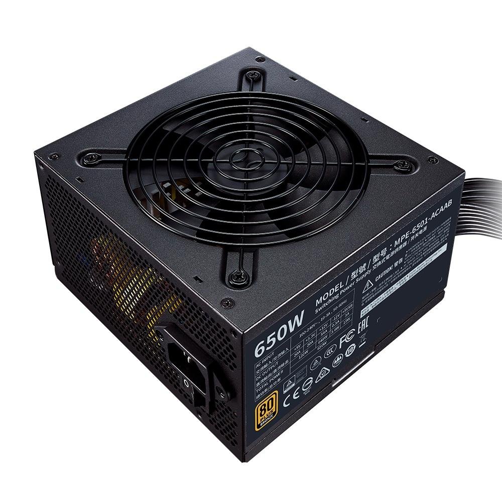 Imagem 4 de 9 do produto Fonte Cooler Master MWE V2, 650W, 80 Plus Bronze - MPE-6501-ACAAB-WO