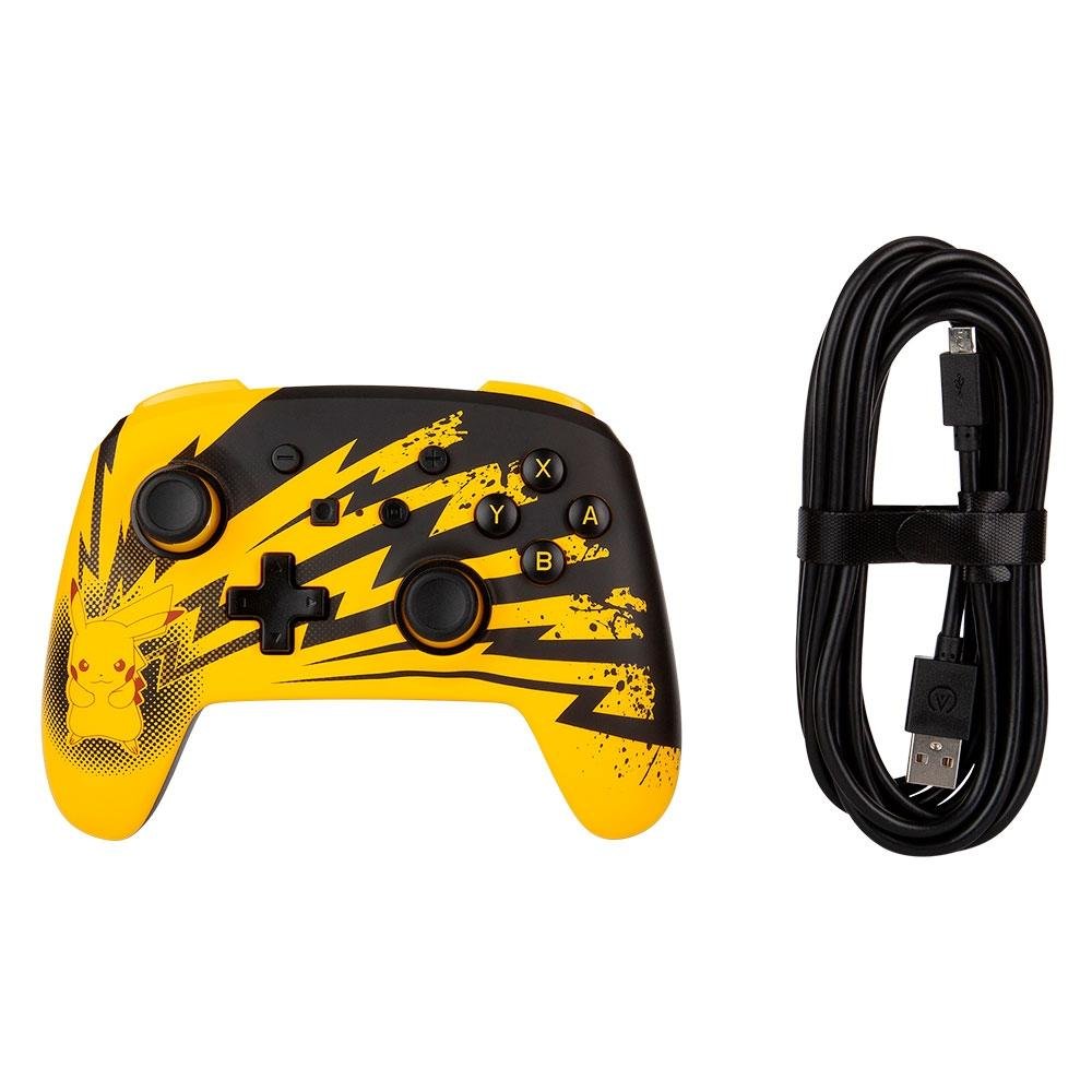 Controle Power A para Nintendo Switch EnWired Controller Lightning Pikachu, com Fio - 1516985-01