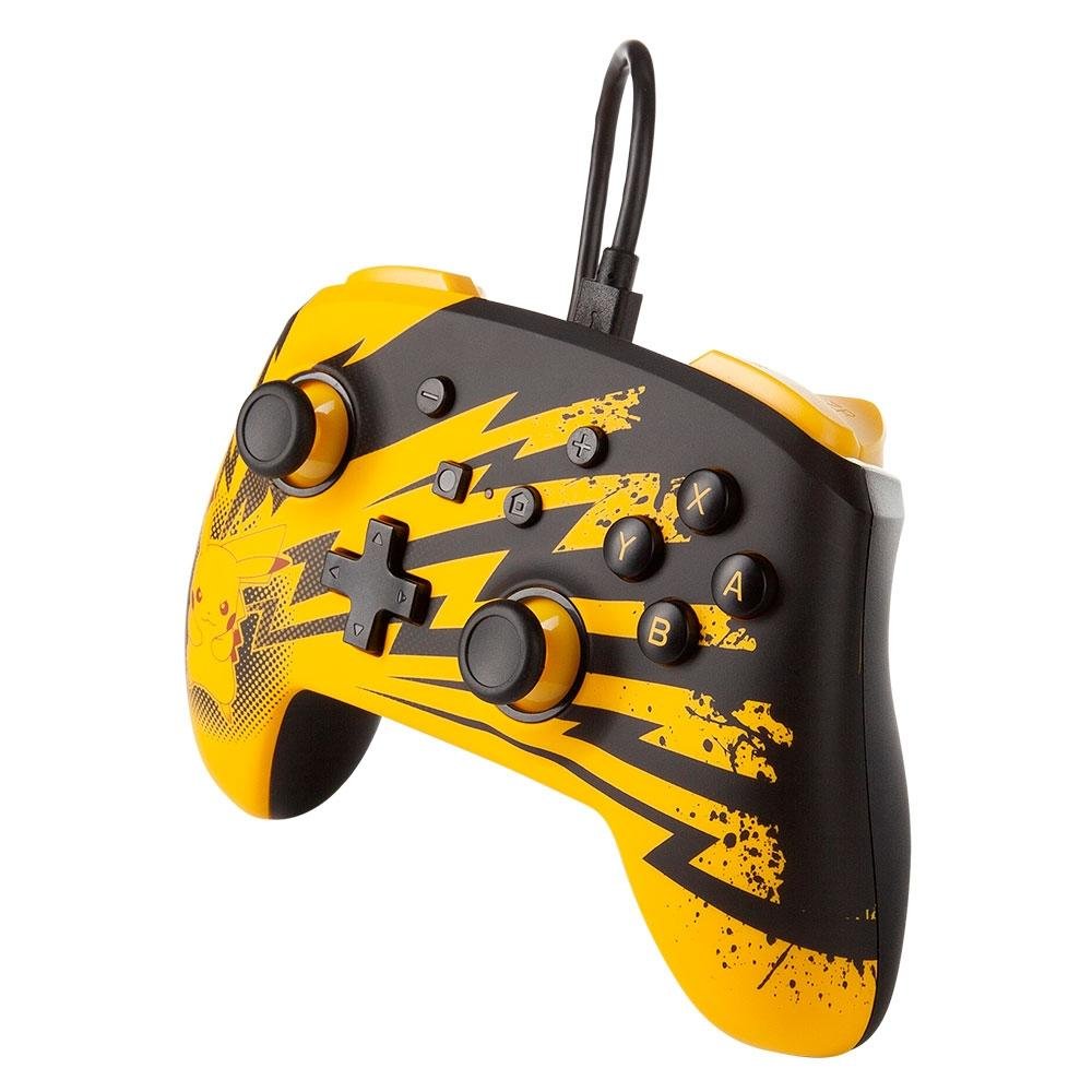 Controle Power A para Nintendo Switch EnWired Controller Lightning Pikachu, com Fio - 1516985-01