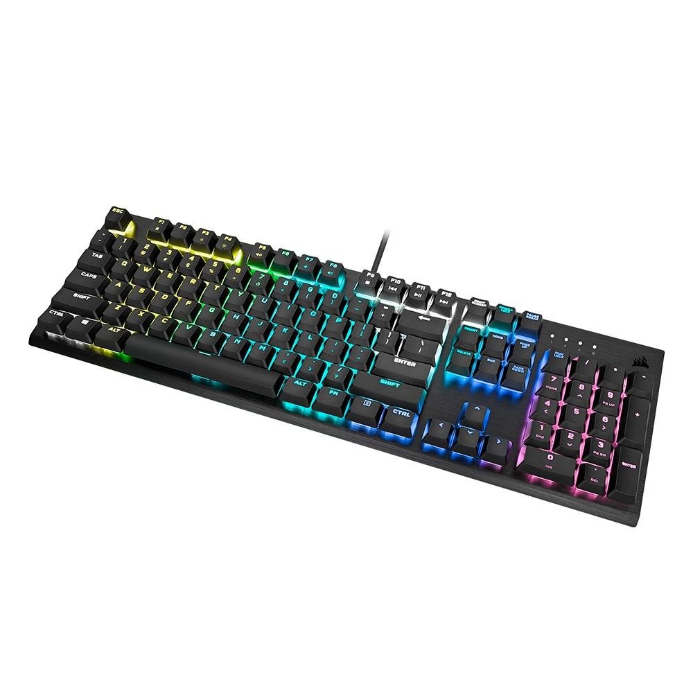 Teclado Mecânico Gamer Corsair K60 PRO RGB, Switch Cherry MX Low Profile Speed, ABNT - CH-910D018-BR Teclado Mecânico Gamer Corsair K60 PRO RGB, Switch Cherry MX Low Profile Speed, ABNT - CH-910D018-BR
