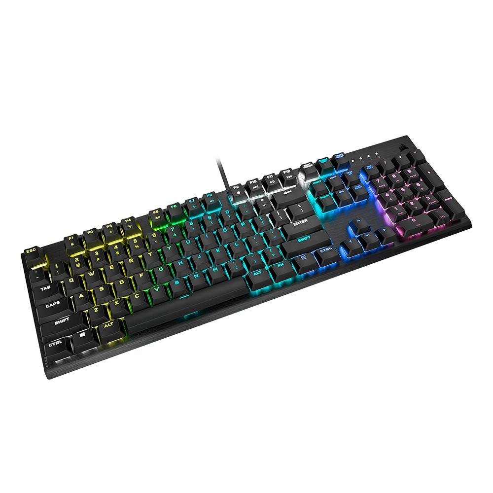 Teclado Mecânico Gamer Corsair K60 PRO RGB, Switch Cherry MX Low Profile Speed, ABNT - CH-910D018-BR Teclado Mecânico Gamer Corsair K60 PRO RGB, Switch Cherry MX Low Profile Speed, ABNT - CH-910D018-BR