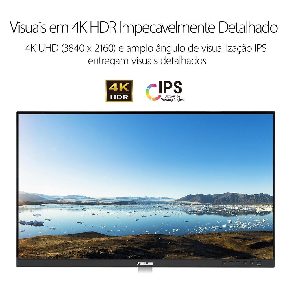 Monitor Profissional ASUS ProArt 27", 4K, IPS, Altura Ajustável, USB-C, Som Integrado - PA279CV Monitor Profissional ASUS ProArt 27", 4K, IPS, Altura Ajustável, USB-C, Som Integrado - PA279CV