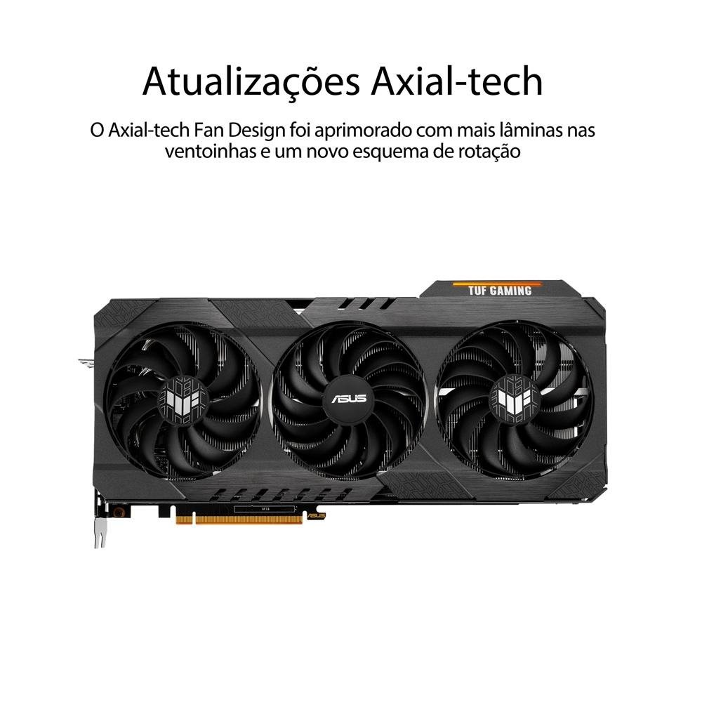 Placa de Vídeo Asus TUF RX 6800 XT GAMING OC, 16G, GDDR6 - TUF-RX6800XT-O16G-GAMING Placa de Vídeo Asus TUF RX 6800 XT GAMING OC, 16G, GDDR6 - TUF-RX6800XT-O16G-GAMING
