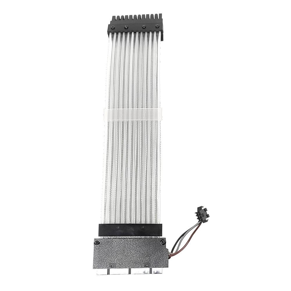 Cabo Extensor de Fonte Sleeved ( Balão.info), 24p ATX, ARGB, Preto - RM-SL-RGB - foto 2