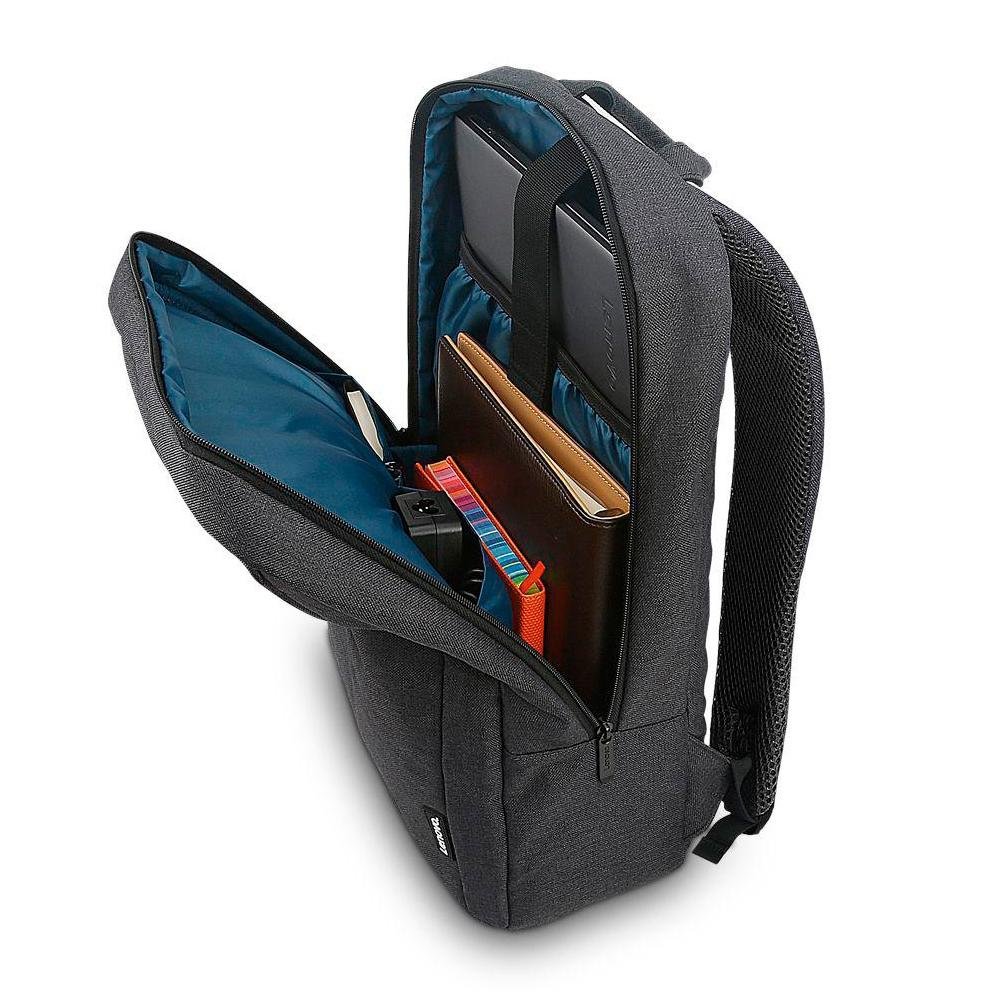 Imagem 4 de 5 do produto Mochila Casual para Notebook Lenovo B210 até 15.6, Poliéster, Preto - GX40Q17225