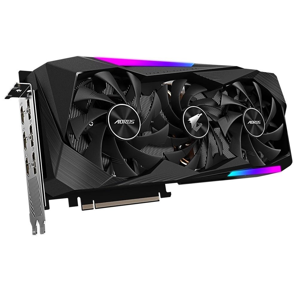 Imagem 2 de 9 do produto Placa de Vídeo Gigabyte NVIDIA GeForce RTX 3060 Ti, 8GB, AORUS Master - GV-N306TAORUS M-8GD